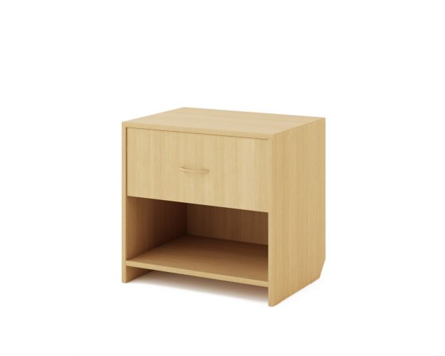 Тумба прикроватная с ящиком (Беленый дуб)